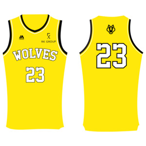 West Sydney Wolves Singlet - WHITE/YELLOW (U12/U14 Girls)
