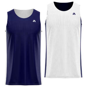 Custom Reversible Jerseys - Navy/White