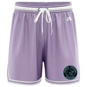 Penrith Panthers Basketball: Penrith Panthers Casual Shorts - Lavender/White
