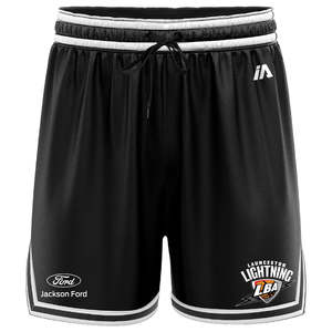 Launceston Lightning: Launceston Lightning Casual Shorts with Pockets - Black/White