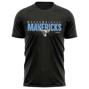 Murrumbidgee Mavericks Performance Short Sleeve Tee - Black Marle