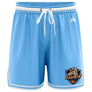 Darwin Salties Casual Shorts with Pockets - Carolina/White