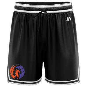 Sunshine Coast Phoenix Casual Shorts with Pockets - Black/White