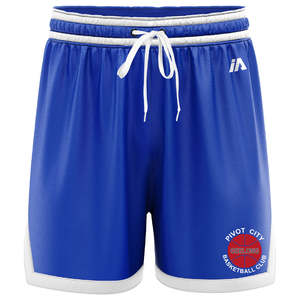Pivot City: Pivot City Casual Shorts with Pockets - Royal/White