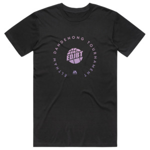 Eltham Dandenong Tournament Cotton Tee - Black
