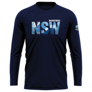 Bnsw Sale: Basketball NSW Embed Logo Performance LS Tee