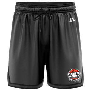 Exies-Acmy Casual Shorts with Pockets - Charcoal/Black