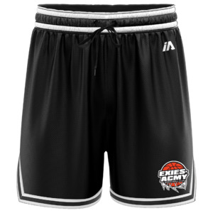 Exies-Acmy Casual Shorts with Pockets - Black/White