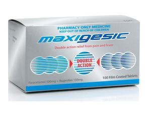 Adult Anti Inflammatories Pain Fever: Maxigesic Tablets 100 - Maximum of 1 packet per Order