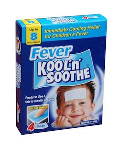 Children Anti Inflammatories Pain Fever: Kool 'N' Soothe Fever Cooling Gel Strips 6