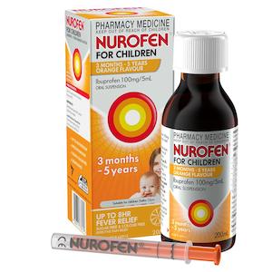 Children Anti Inflammatories Pain Fever: Nurofen for Children Orange 200ml - Limit of 1 per customer