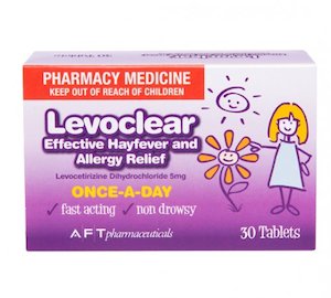 Antihistamines: Levoclear Levocetirizine 5mg Tablets 30 - Maximum of 3 Packets per Customer.