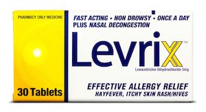 Antihistamines: Levrix (Levocetirizine) 5mg Tablets