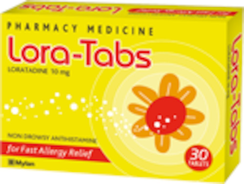 Antihistamines: Lora-Tabs (Loratadine) 10mg Tablets 30 - Maximum of 3 Packets per Order