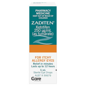 Allergy Eye Drops: Zaditen Eye Drops 5ml