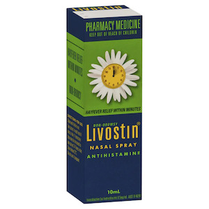 Nasal Sprays Drops: Livostin Antihistamine Nasal Spray 10mL