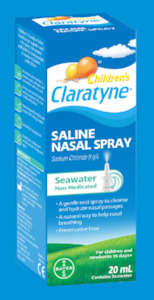 Nasal Sprays Drops: Children's Claratyne Saline Nasal Spray 20ml