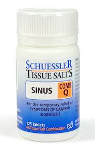 Natural Remedies For Hay Fever: Schuessler Tissue Salts Sinus Comb Q Tablets 125
