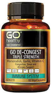 Natural Remedies For Hay Fever: Go Healthy De-Congest Triple Strength Capsules 60