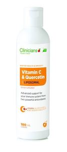 Natural Remedies For Hay Fever: Clinicians Liposomal Vitamin C & Quercetin Liquid 180ml