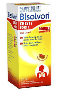 Cold Flu: Bisolvon Chesty Forte 200ml