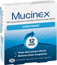 Mucinex Expectorant Tablets 20 - Maximum of 3 Packets per Customer