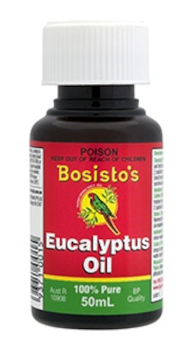 Chest Rubs Inhalants: Bosisto's Eucalyptus Oil 100% Pure 50ml
