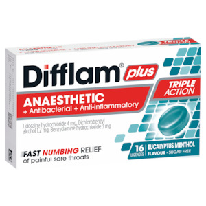 Difflam Plus Triple Action Anaesthetic + Antibacerial + Anti-Inflammatory Eucaly&hellip;