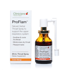 Sore Throat Treatments: Clinicians ProFlam Throat Spray 20ml
