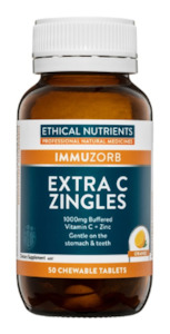 Natural Remedies For Cold Flu: Ethical Nutrients Extra C Zingles Chewable Tablets 50