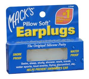 Earplugs: Macks Pillow Soft Earplugs The Original Silicone Putty 2 Pairs