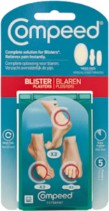Blister Prevention Treatments: Compeed Mixed Plasters 5