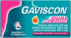 Gaviscon Dual Action Chewable Tablets