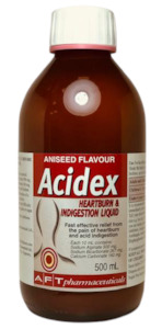 Indigestion Diarrhoea: Acidex Heartburn & Indigestion Liquid 500ml - Maximum of 2 Bottles per Customer