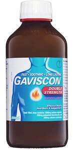 Indigestion Diarrhoea: Gaviscon Double Strength Liquid 500ml - Maximum of 2 bottles per Order