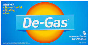 Antacids Acid Reducers: De Gas Capsules 48