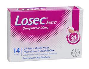 Losec Extra 20mg Tablets