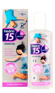 Head Lice Treatments Prevention: Hedrin 15 Liquid Gel 100ml -DISCONTINUED-