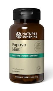 Nature's Sunshine Papaya Mint Chewable Tablets 70