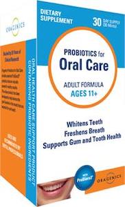 Breath Fresheners: Oragenics Probiotics for Oral Care Adults Tablets 30