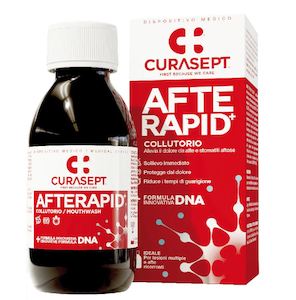 Cold Sores Mouth Ulcers: Curasept Afterapid DNA Ulcer Mouthwash 125mL