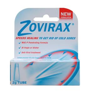 Cold Sores Mouth Ulcers: Zovirax Cold Sore Cream Tube 2g