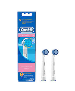 Electric Toothbrushes: Oral B Sensitive Clean Replacement Brush Heads 2 Pack