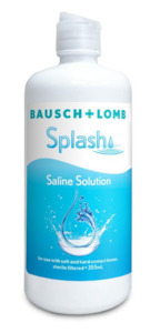 Bausch + Lomb Splash Saline Solution 355ml