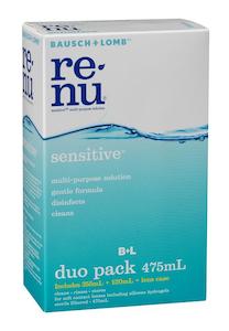Contact Lens Care: Bausch & Lomb ReNu Sensitive Multi-Purpose Solution Duo 355ml + 120ml