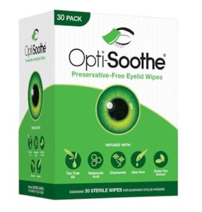 Eye Drops Wash: Opti-Soothe Eyelid Wipes 30