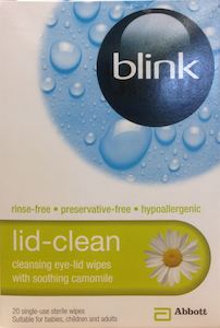 Blink Lid-Clean Single-Use Sterile Wipes 20
