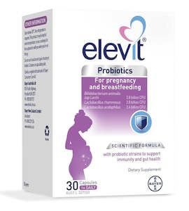 Pregnancy Vitamins: Elevit Probiotics for Pregnancy and Breastfeeding Capsules 30