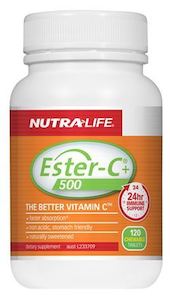 Nutra-Life Ester C+ 500mg Chewablet Tablets 120