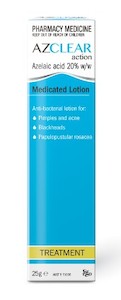 Acne Treatments: Azclear Action Medicated Lotion 25g